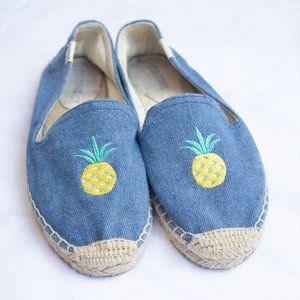 Pineapple Denim Soludos Espadrilles